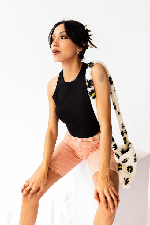 Get Physical Ribbed Tank// Black *RESTOCKED*